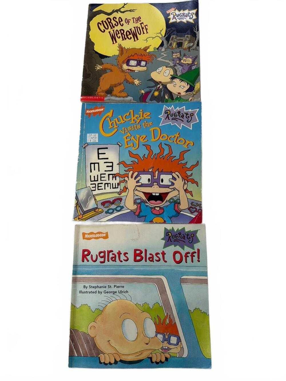 Vintage Rugrats Children's Book Bundle Nickelodeon 1990s/2000s Chuckie, Werewolf